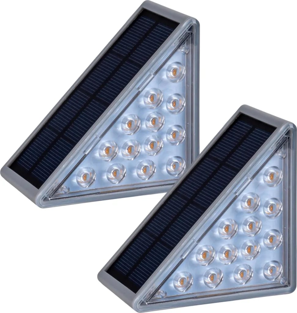 2er-pack Solar-treppenhausleuchten, Dekorative Ambiente-treppenhausleuchten