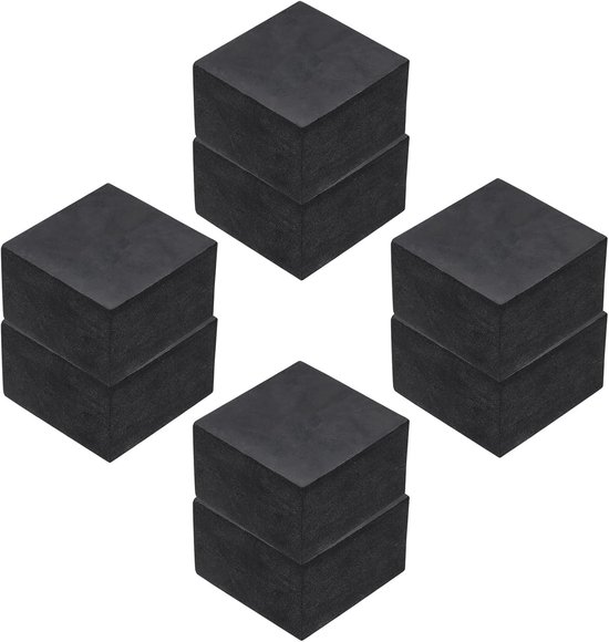 8 Stück Antivibrationsmatten Aus Hartgummi Für Waschmaschinen, 50 Mm Quadratische Pads Zur Vibrationsdämpfung, 30 Mm Dick, Geräuschreduzierung Für Klimaanlagen