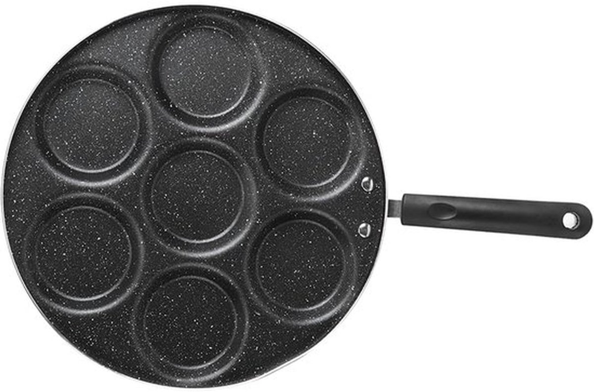 Pfannkuchenpfanne, Antihaft-eierpfanne, Spiegeleipfanne, 7-loch-pfanne, Hitzebeständiger Griff, Kochtopf Aus Aluminium, Omelettpfanne