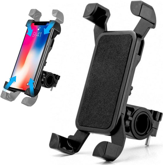Fahrrad-handyhalterung – 360° Drehbar – Stabil Und Sicher – Kompatibel Mit Ios- Und Android-geräten Von 3,5 Bis 7 Zoll – Schwarz