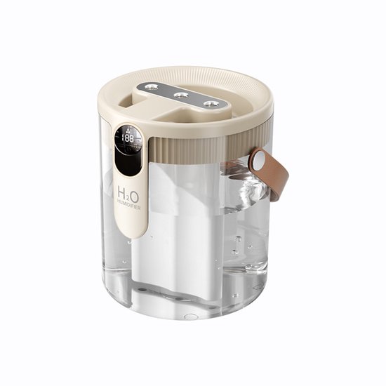 Luftbefeuchter – 3-teiliges Düsenset – Hohe Nebelleistung – Tragbar & Usb-anschluss – Beige