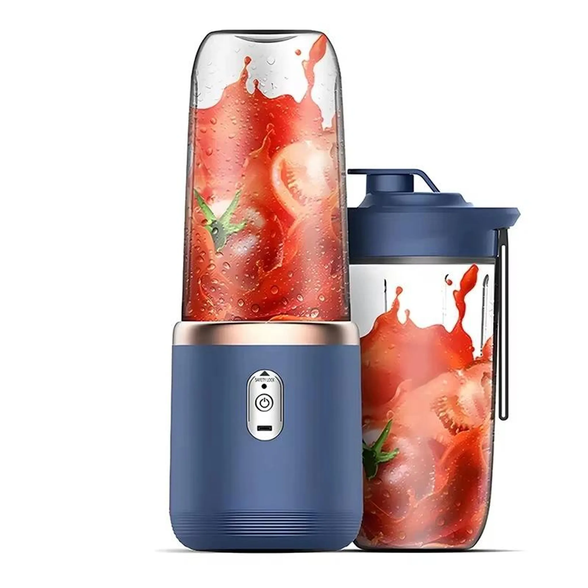 Tragbarer Stabmixer Wiederaufladbarer Reisemixer Entsafter Smoothie-shaker Küchenhelfer Jederzeit Und Überall