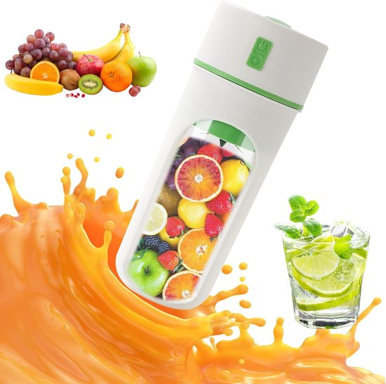 Slow Juicer – Zentrifugalentsafter – Entsafter – 300 Ml Zentrifugalentsafter – Usb-aufladung (1200 Mah) – Hohe Geschwindigkeit – Umweltfreundlich – Inklusive Strohhalm Und Ladekabel