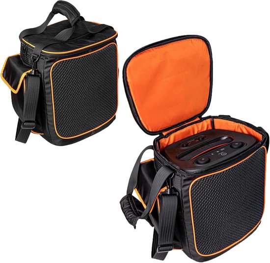 Robuste, Tragbare Reisetasche/schultertasche/handtasche/rucksack Für Jbl Partybox Encore 2 (2025) Tragbarer Party-lautsprecher (mit Drahtlosem Mikrofon), Schwarz