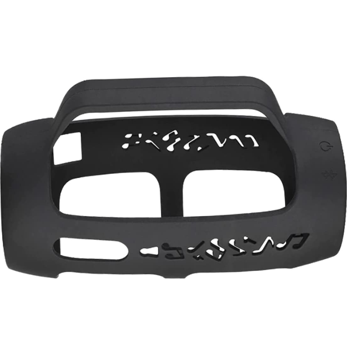 Silikonhülle Für Den Pulse 4 Bluetooth-lautsprecher, Tragbare Schutzhülle Für Den Kabellosen Pulse 4 Bluetooth-lautsprecher (schwarz).