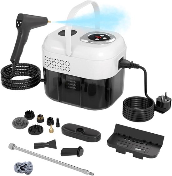 Dampfreiniger Für Den Haushalt – Tragbarer Reiniger – Haushaltsreinigung – 6 Dampfstufen – 1700 Ml Wassertank – Weiß