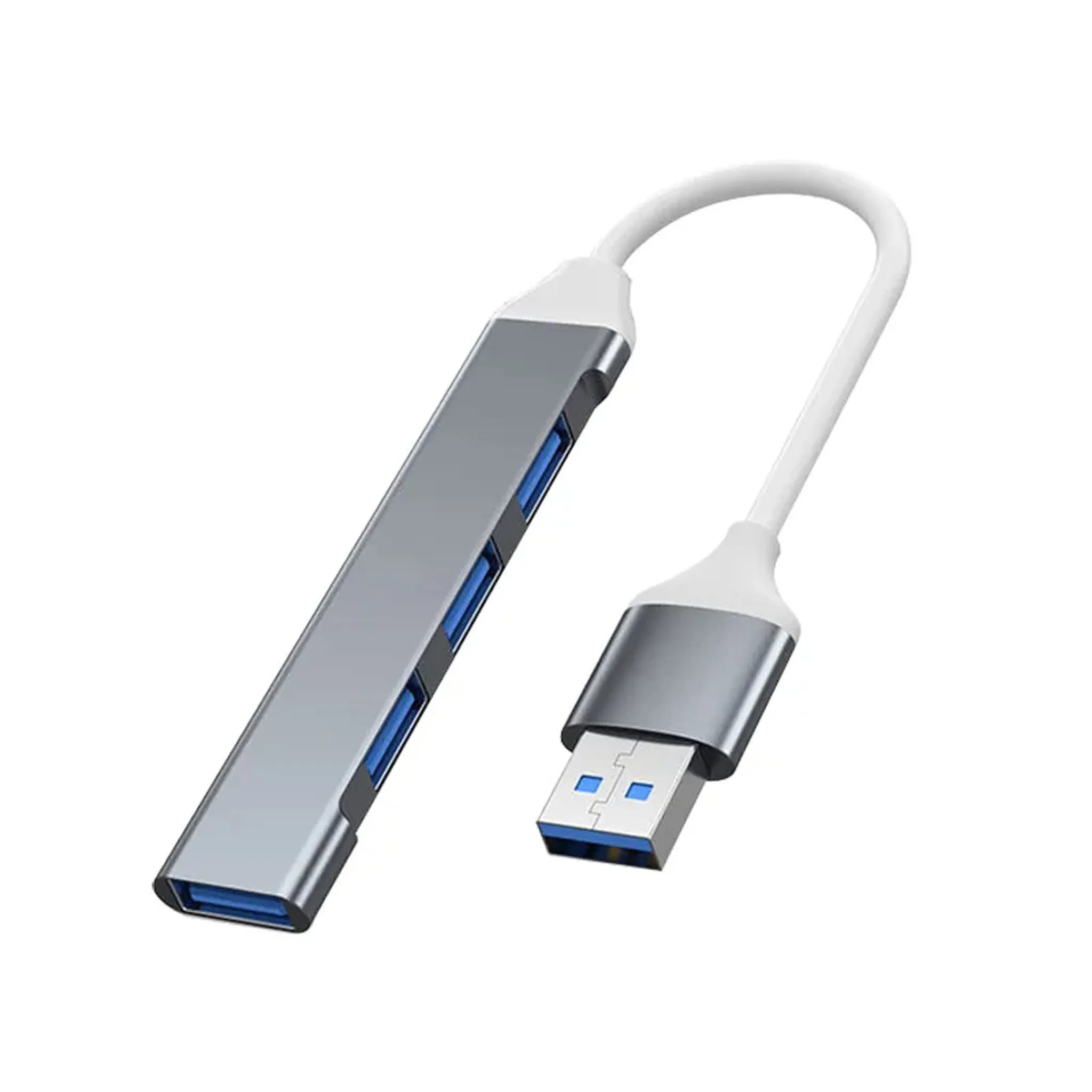 4-port Usb-c Hub & Datenverteiler Aus Aluminiumlegierung (grau)