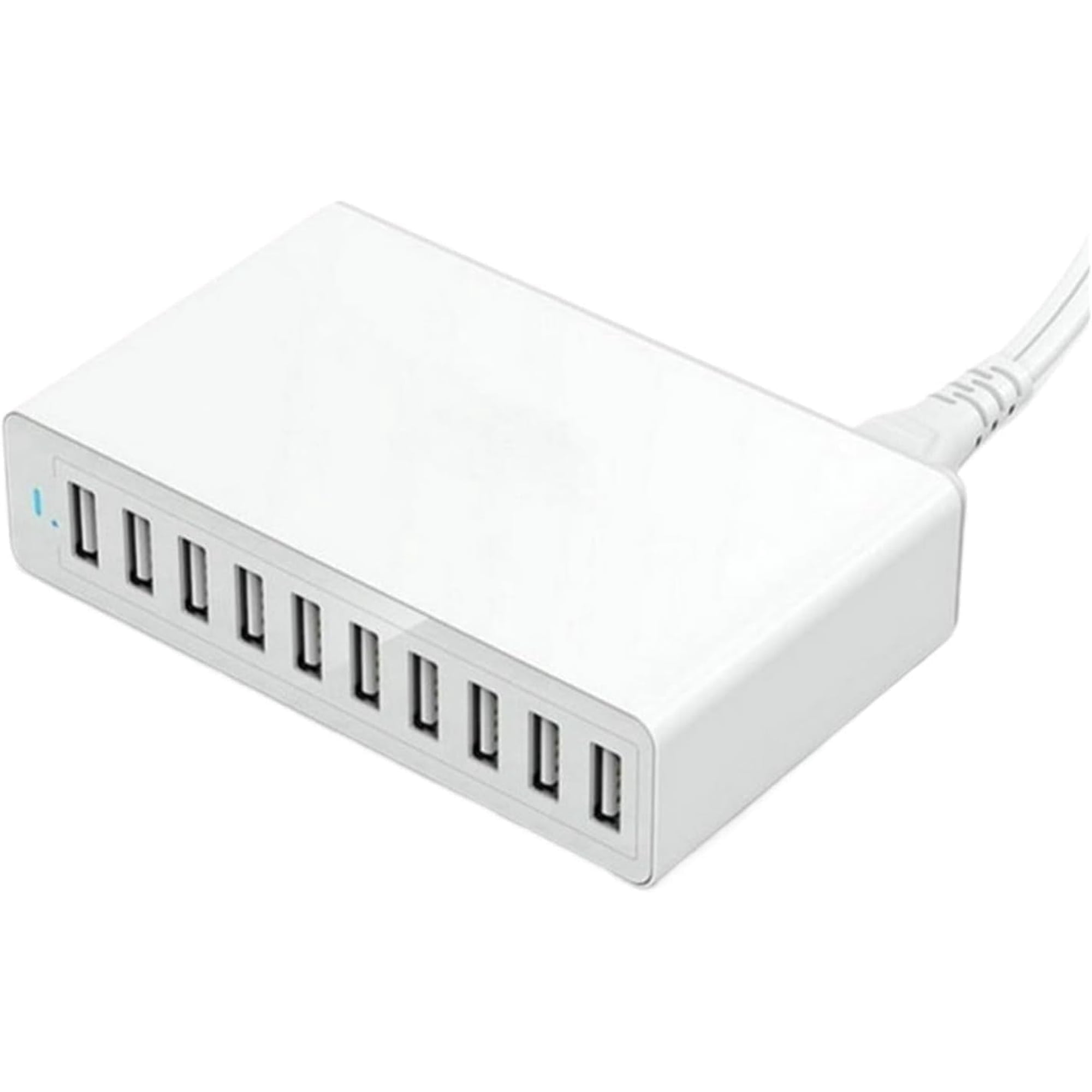 Usb-ladestation, Tragbares Reise-wandladegerät, 5v 12a 60w 10-port Multifunktionales Usb-ladegerät, Tisch-handyladegerät.