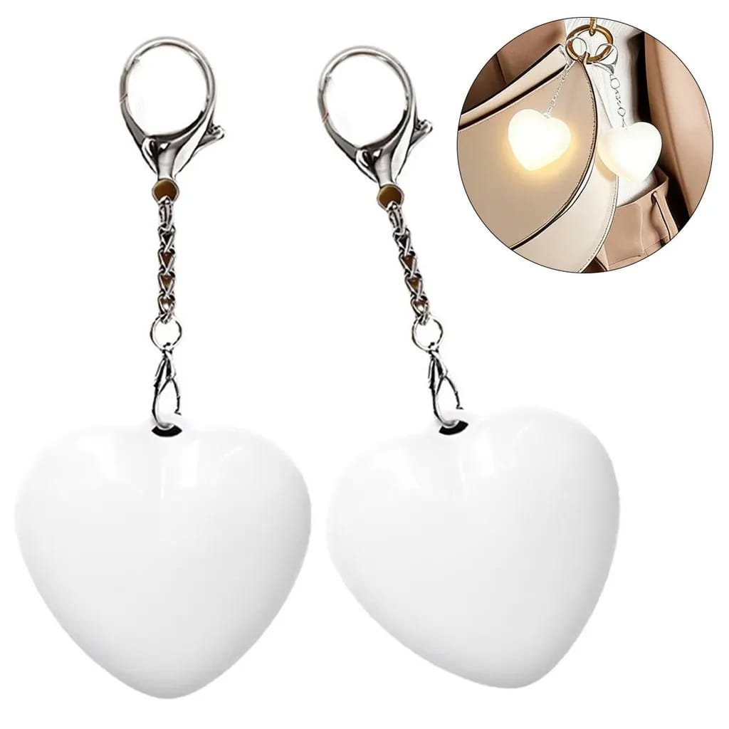 2er-pack Led-handtaschenlichter Mit Sensor, Wiederaufladbar, Herzförmiges Design, Tragbare Automatische Handtaschenlichter, Wiederaufladbares Led-geschenkset.