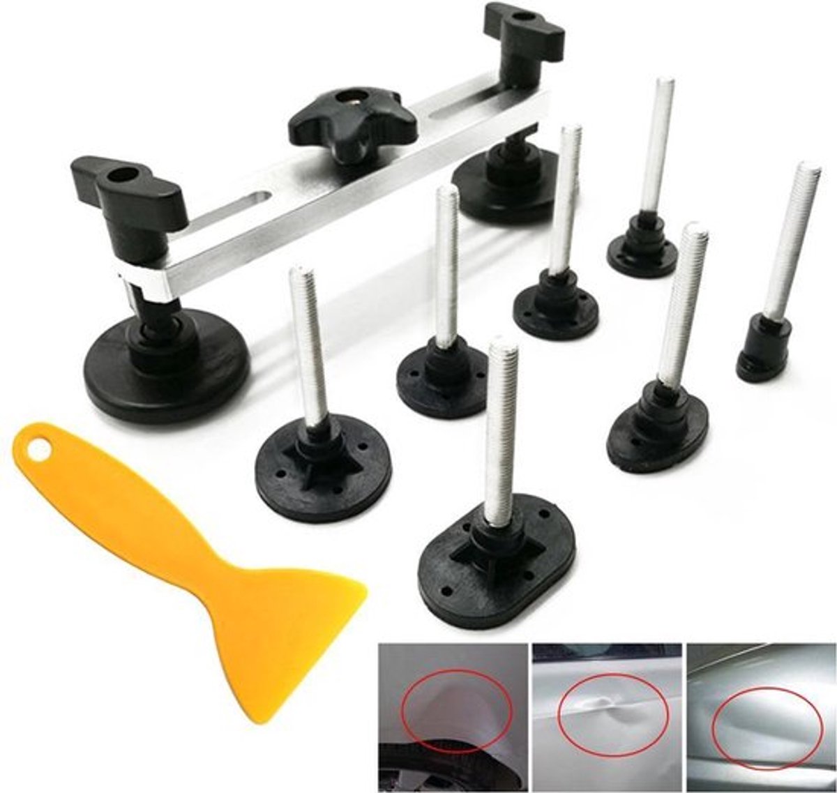 Auto-dellenreparaturset – Dellenreparaturwerkzeug – Dellenabzieher – Dellenreparaturset – Autowerkzeuge