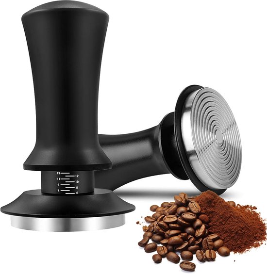 51-mm-espressotampfer Mit Präzisen Markierungen, Einstellbarem Konstantem Druck, Federbelasteter Automatischer Rückstellung, Für Espressozubereitung Zu Hause Und In Der Gastronomie