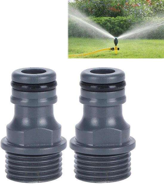 Schnellverbinder – G1/2 Mattiertes Schiebegelenk – 2-teiliges Set