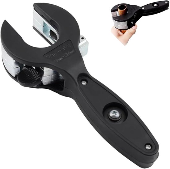 Verstellbarer Ratschen-rohrschneider, Geeignet Für Die Reparatur Von Rohren Mit Einem Durchmesser Von 5/16 Zoll Bis 1-1/8 Zoll, Kupferrohrschneider, 2-in-1-rohrschneider, Pvc, Weichmetall.