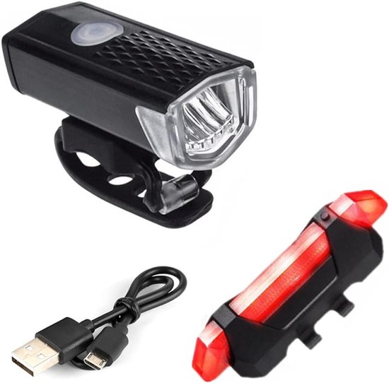 Fahrradbeleuchtung – Fahrradbeleuchtungsset – Usb-wiederaufladbare Led-front- Und Rückleuchte – Für Rennräder, Mountainbikes Und Citybikes