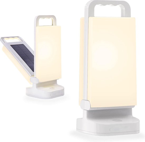 Solar-campinglampe, Wiederaufladbare Taschenlampe Mit Einstellbarer Helligkeit, 4400 Mah, 80 Stunden Laufzeit, Ipx4 Wasserdicht, Zum Wandern.