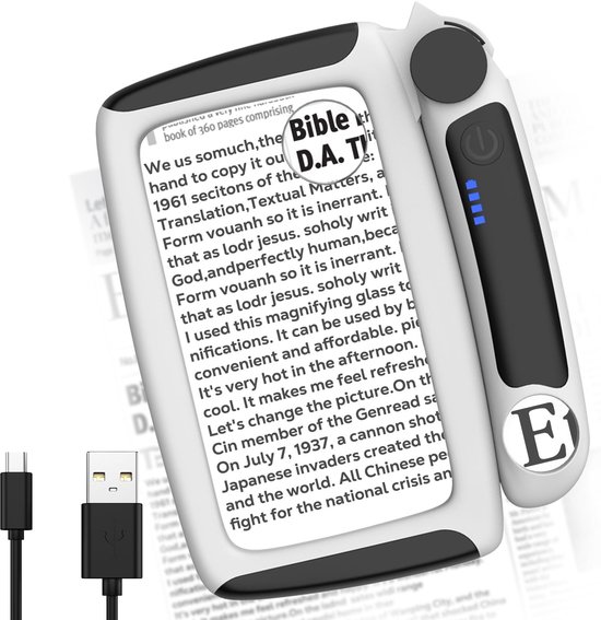 Wiederaufladbare Lupe Mit Beleuchtung, 5x/20x/45x