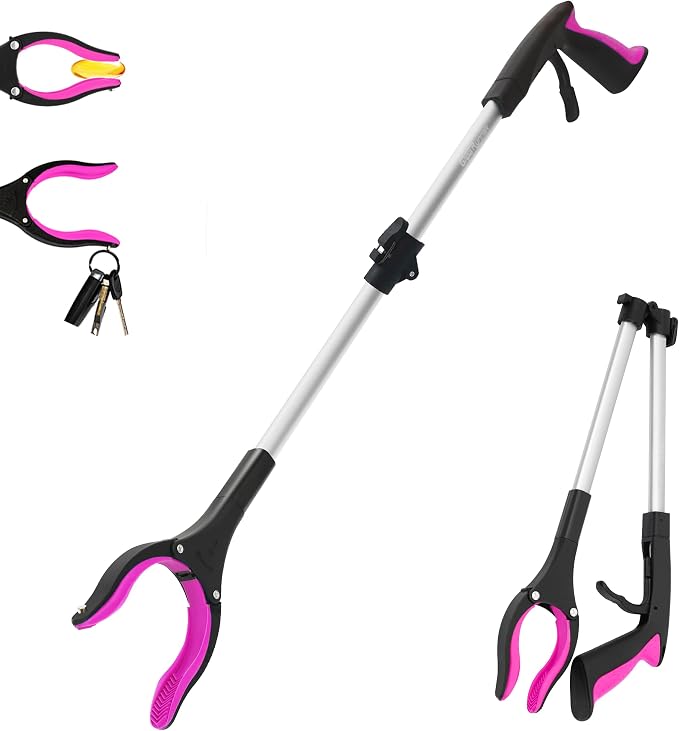 32-zoll-gegenstandsheber (tragkraft: 10 Pfund) Mit Starkem Magneten (neu, Pink) 1 Stück