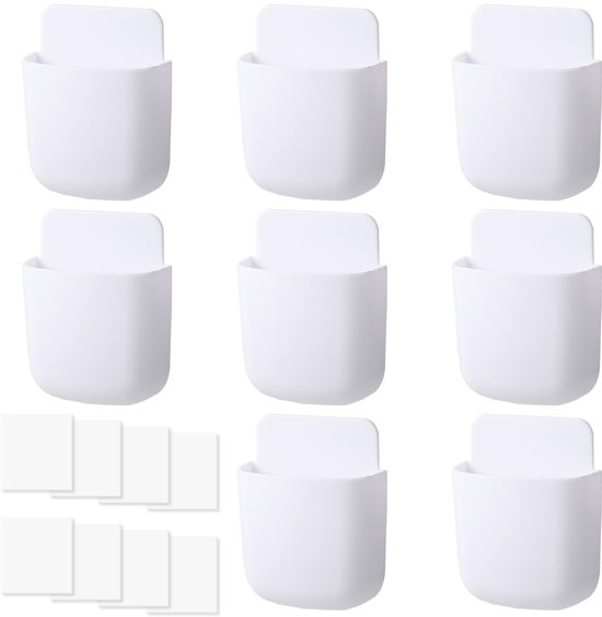 Fernbedienungshalter – Wandmontage – 8er-packung, Mit Selbstklebender Rückseite