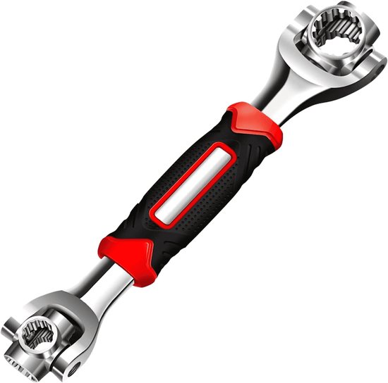 Universal-schraubenschlüssel – Multifunktionswerkzeug – Löst Schrauben Schnell – Passend Für 48 Größen – 250 Mm Lang – Silber