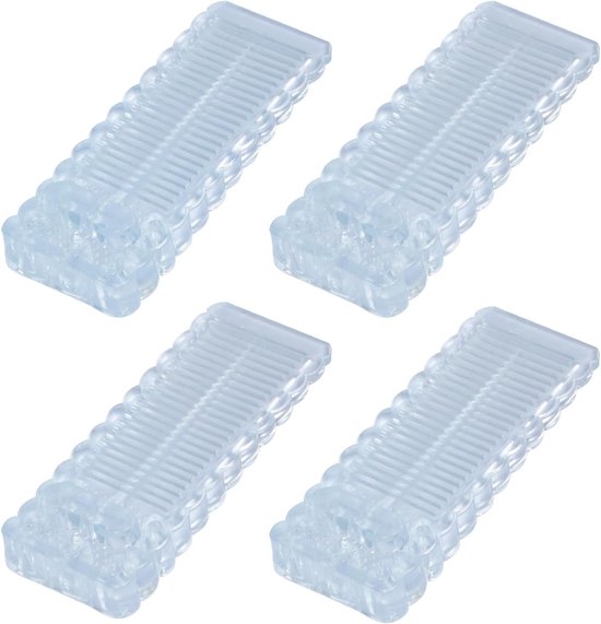 Türstopper-set Aus Gummi (4er-pack) – Rutschfeste Türkeile Für Den Innen- Und Außenbereich