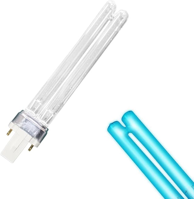 7W 2-Pin G23 UV-Desinfektionslampe Ersatzbirne, Röhrenförmiger UV-Desinfektionsfilter [Energieklasse G]