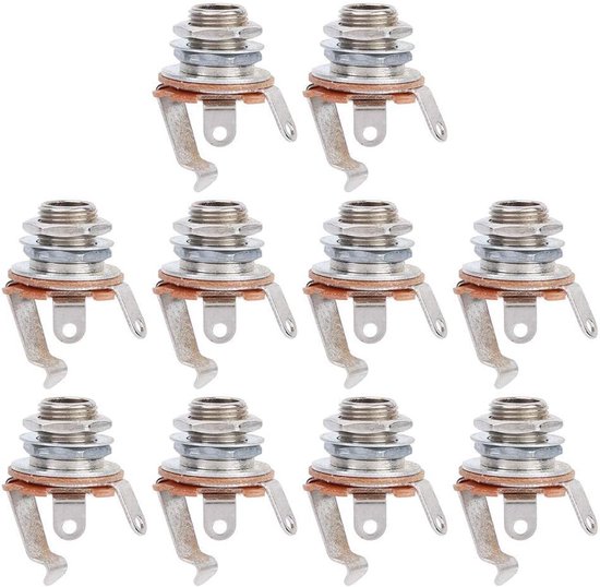 10 Mono-eingangsbuchsen (6,35 Mm), Geeignet Für E-gitarren Und E-bässe.