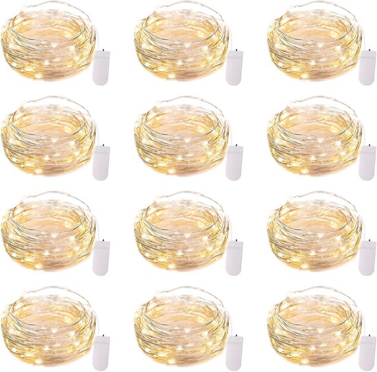 Led-lichterkette – Mini-led-lichterkette – Dekoration – Für Diy, Hochzeit & Party – 12 Stück
