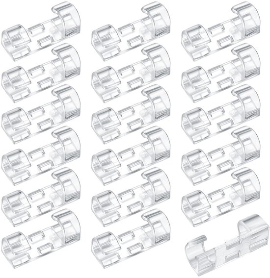 120 Selbstklebende Kabelclips Zur Organisation Von Kabeln Bis Zu 7 Mm Durchmesser.