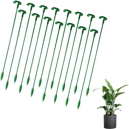 - Pflanzenstützen 27 Cm - 15er-pack - Rankhilfe Für Kletterpflanzen - Stützringe - Hochwertiger Kunststoff - Einfache Handhabung