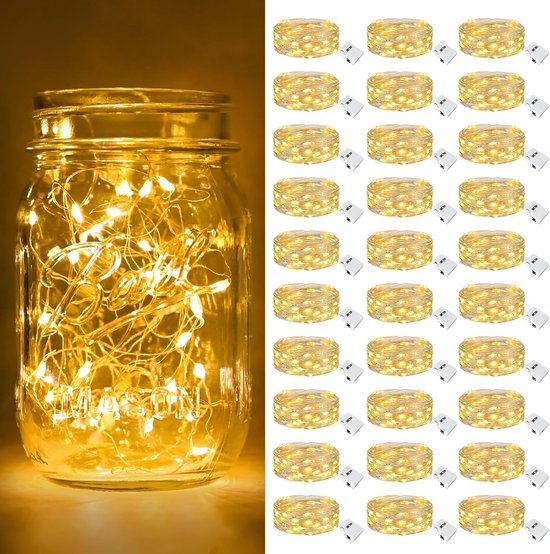 30 Led-lichterketten – Mini-hängelichter – 5 M – Partybeleuchtung – Für Diy-projekte, Hochzeiten & Partys