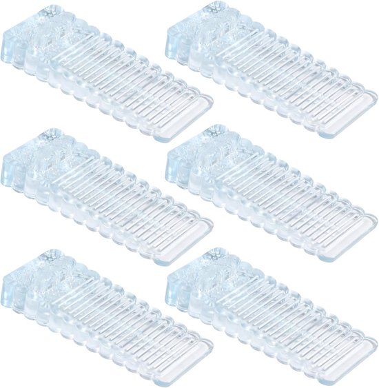 6-teiliges Türstopper-set – Verstellbare Pvc-türkeile Zur Effektiven Verhinderung Von Türbewegungen.