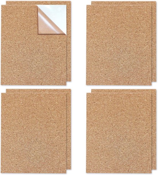 Selbstklebende Korktafel Im A4-format, Geeignet Für Wandflächen Oder Heimwerkerprojekte.
