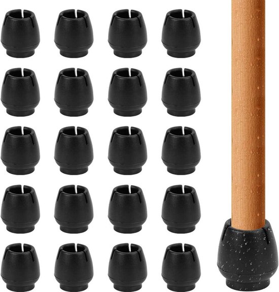 40 Verdickte Und Strapazierfähige Schwarze Stuhlbeinüberzüge
