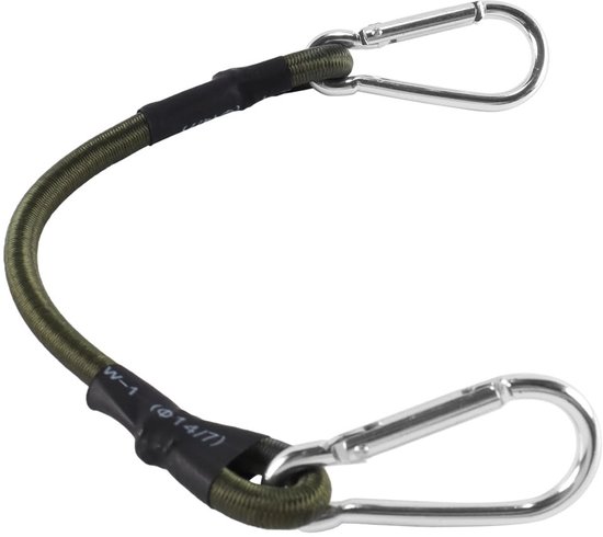 - Elastisches Seil, 8 Mm Dick - 4 Stück - Bergsteigerschnalle - Camping - Gepäck - Gummimaterial, 30 Cm - Bungee-seil