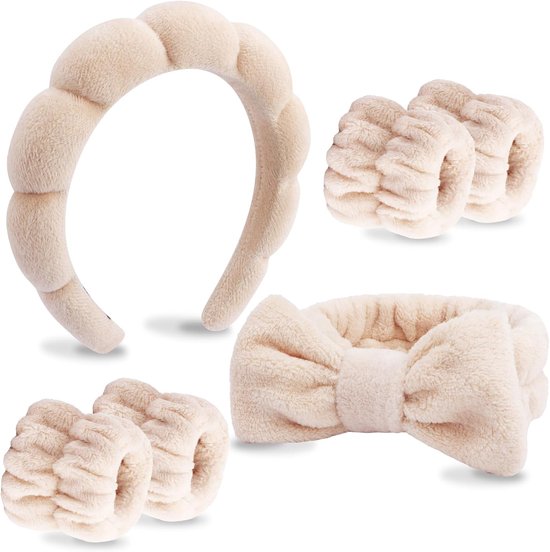 Spa-stirnband-set Für Gesichtsreinigung Und Hautpflege
