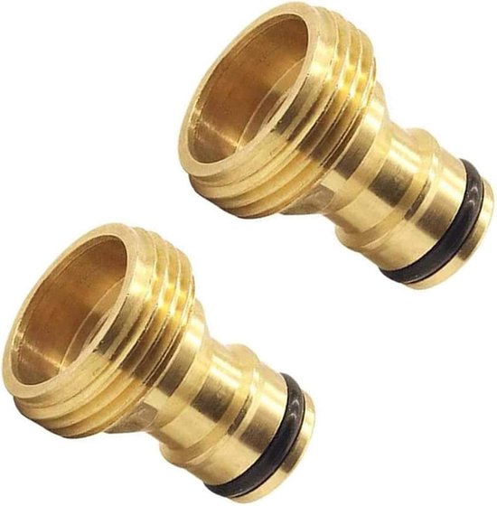 Schnellkupplung Für Gartenschläuche – Schlauchanschluss – Wasseranschluss – Edelstahl/messing – 2er-set – Messing