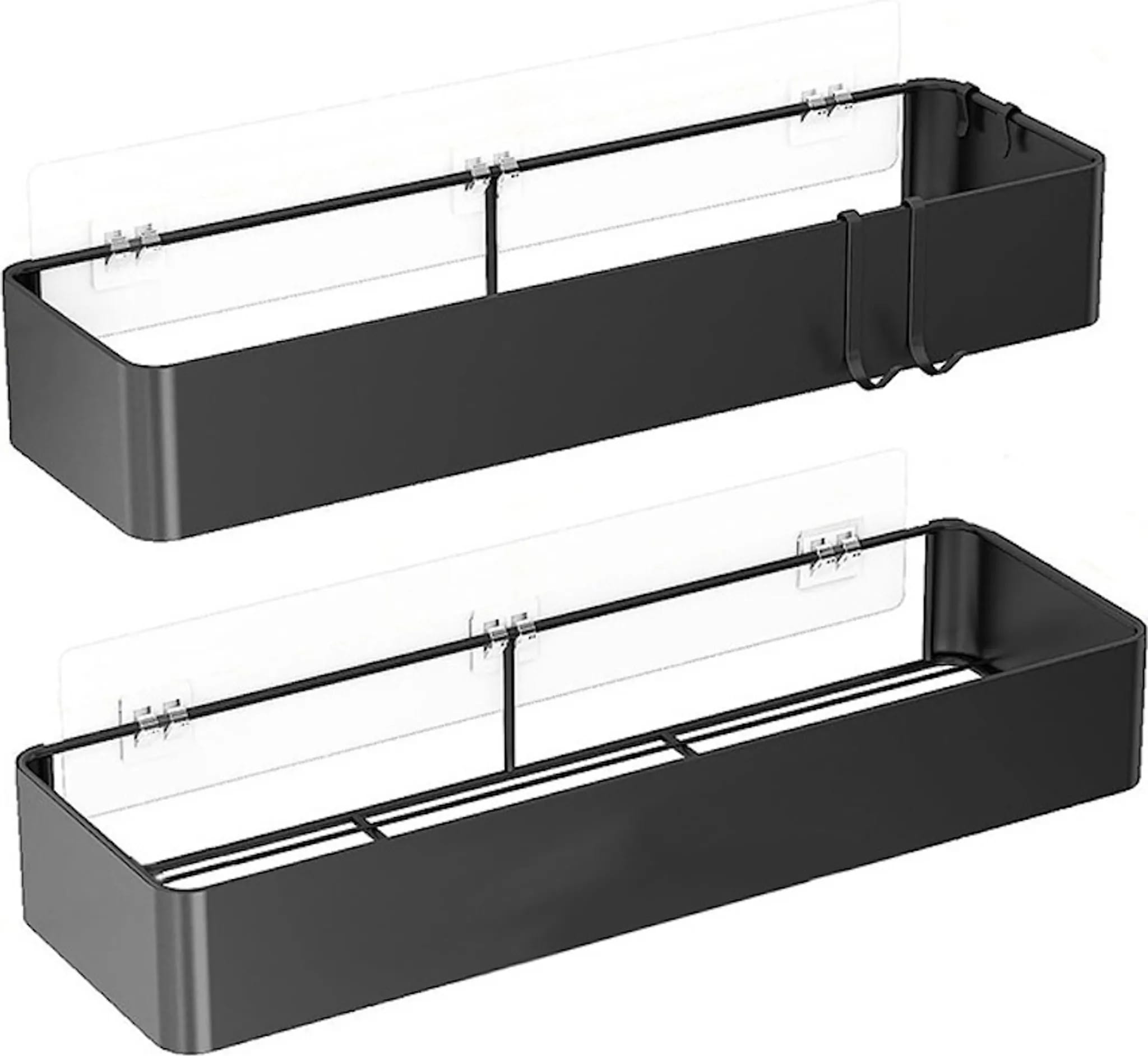 Duschablage, Rostfreies Badezimmer-aufbewahrungsregal, Kein Bohren Erforderlich, Großes Fassungsvermögen, Langlebig (2er-pack)