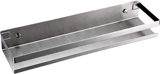 (40 Cm, Silber) Wandmontiertes, Rechteckiges Eckregal Für Die Dusche (40 Cm), Duschkorb, Duschablage Aus Edelstahl