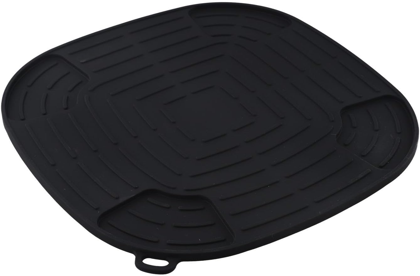 Silikon-wärmedämmmatte Für Nj Crispi Heißluftfritteusen, Entwickelt Zum Isolieren Und Schützen Der Arbeitsfläche (schwarz).