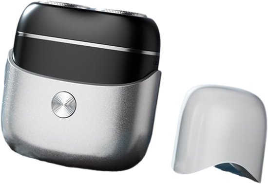 Wasserdichter Elektrorasierer – Wiederaufladbarer Minirasierer – Ipx7 Wasserdicht – Usb-c-ladeanschluss – Geeignet Für Gesicht Und Körper – Silber