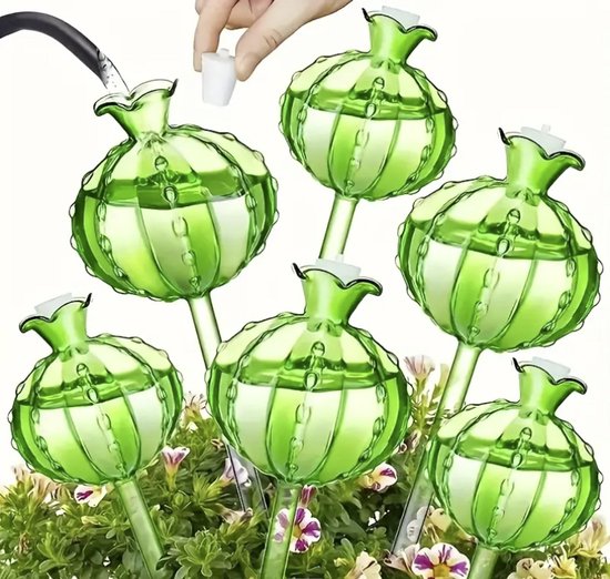 Tropfbewässerungssystem Für Pflanzen – 6er-pack – Automatisches Bewässerungssystem – Gießkanne In Kaktusform – Für Zimmerpflanzen Und Gärten – Grünpflanzen