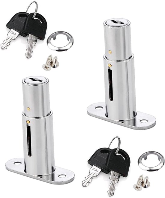 40-mm-schiebetürschloss – Möbelschloss, Geeignet Für Vitrinen Und Schränke – 2er-pack