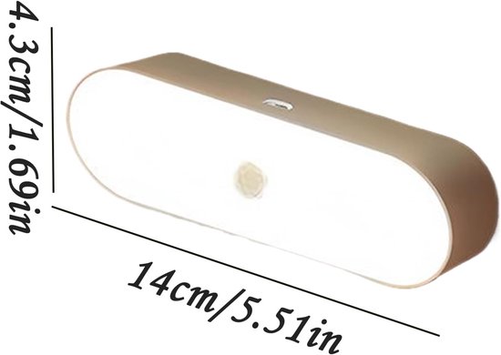 Sensorleuchte – Kabellose Leuchte – Automatische Beleuchtung – Magnetische Befestigung – 64 X 28 Cm – Weiß