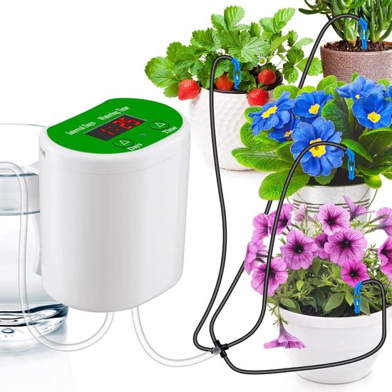 Automatisches Bewässerungssystem – Zeitgesteuerte Bewässerung – Wassersparend Und Effizient – Geeignet Für 8 Topfpflanzen – Für Drinnen, Balkon Und Garten