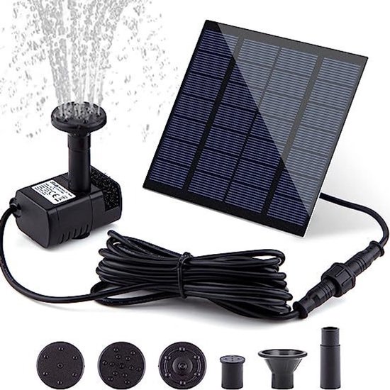 Verbesserte Miniatur-solarwasserpumpe 7v, Wasserzirkulation Im Gartenteich, Maximale Förderhöhe 95 Cm.
