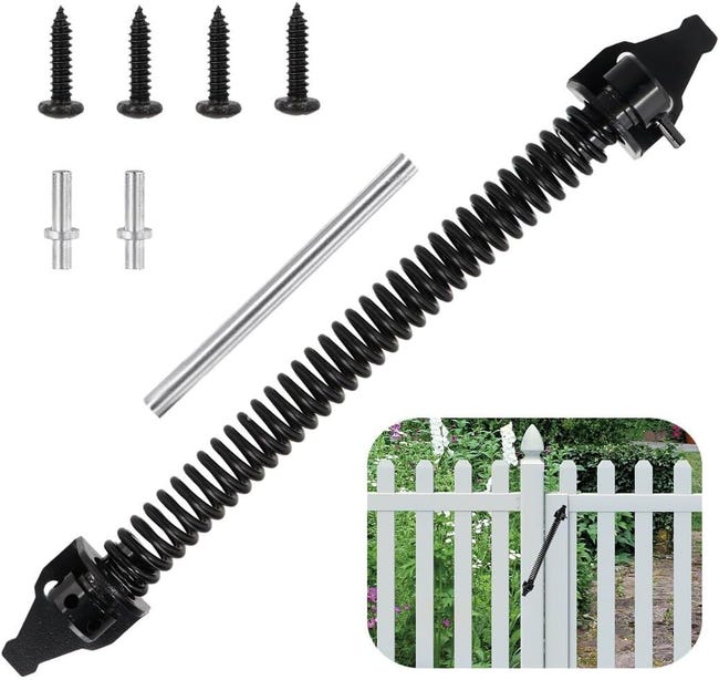 Verstellbare Metall-gartentorfeder, 36 Cm, Selbstschließender Beschlag Für Holztore.