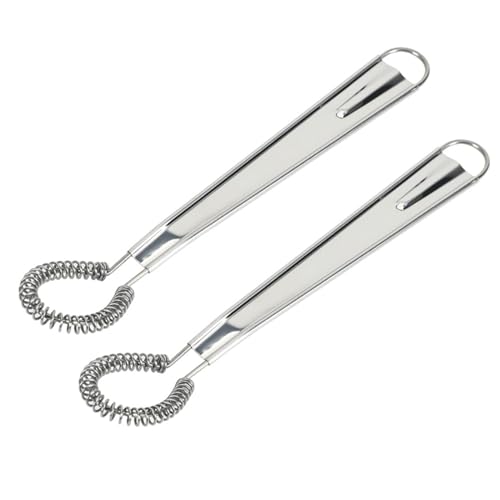 2-teiliger Schneebesen, Mini-schneebesen Aus Edelstahl, Spiral-schneebesen, Manueller Milchaufschäumer, Saucenmixer, Kaffeemixer