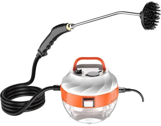 2500w Dampfreiniger, Handgerät, 6 Geschwindigkeitsstufen Einstellbar, Hochdruck, Tragbarer Dampfreiniger, Zur Reinigung Von Häusern, Autoinnenräumen Und Fliesenfugen.