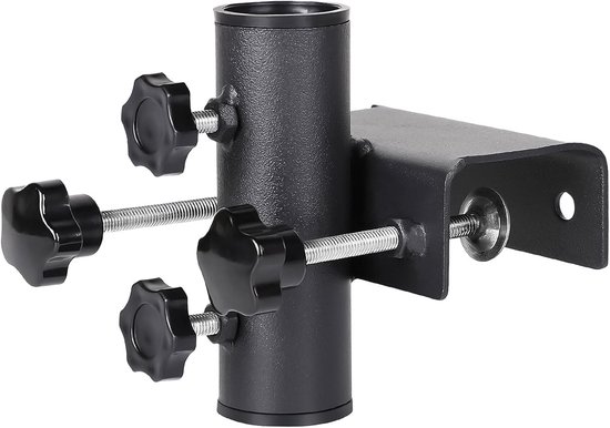 Balkon-schirmhalter – Sonnenschirmklemme – Spendet Schatten – Platzsparendes Design – Klemmbereich 20–63 Mm – Schwarz