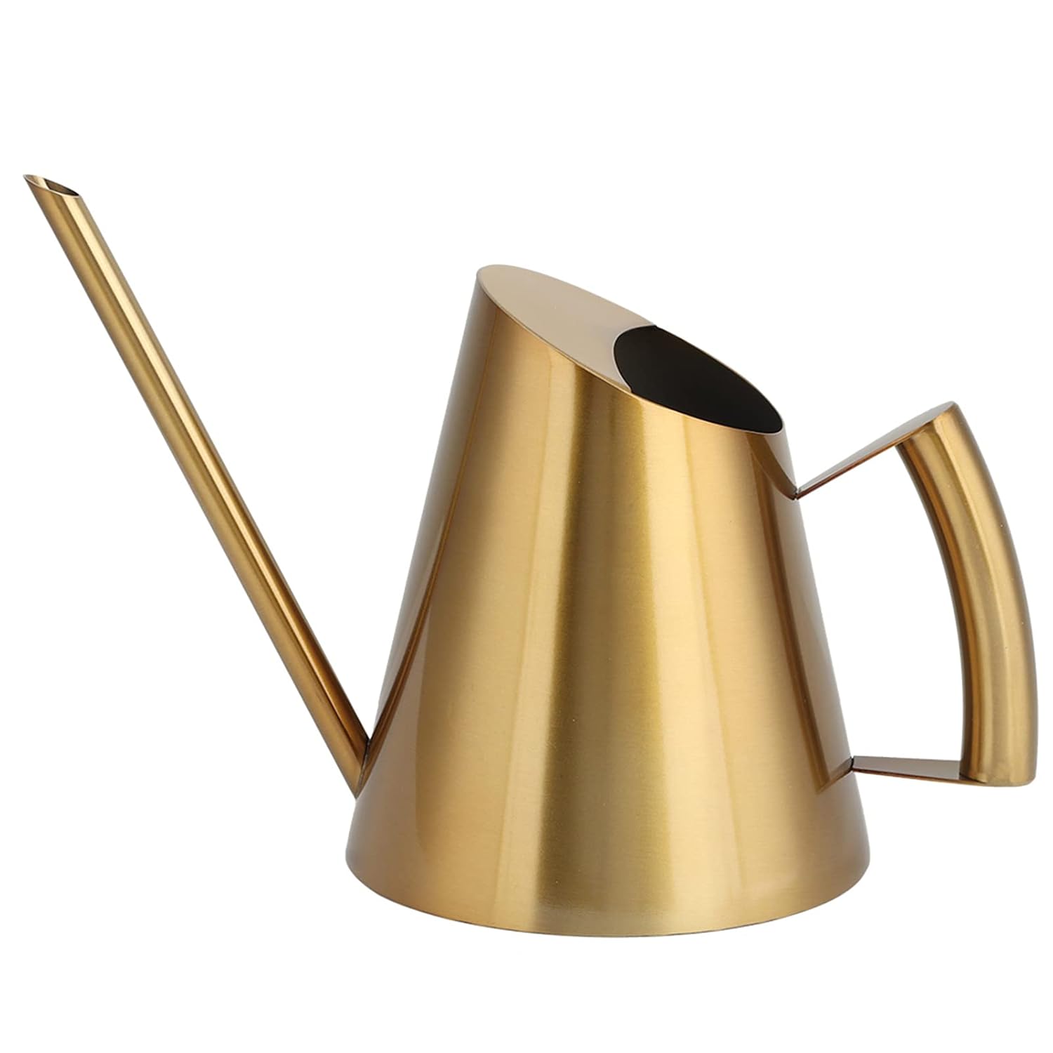 Gießkanne Aus Edelstahl – Pflanzengießkanne – Ergonomischer Griff – 900 Ml – Gold